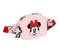 Safta M669, Minnie Mouse Me Time-Riñonera Infantil Niño, Ideal para Jóvenes Diferentes Edades, Cómoda y Versátil, Calidad y Resistencia, 14x4x11 cm, Color Rosa Claro Unisex niños, Estándar