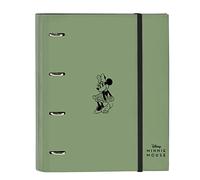 Safta Carpeta 4 anillas Minnie Mouse Mint Shadow A4 100 hojas Verde militar