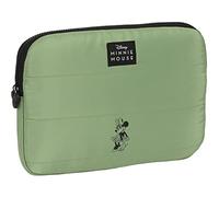 Safta MINNIE MOUSE Mint Shadow - Funda para Portátil 11.6'', Mochila, Ideal para Niños de Diferentes Edades, Cómoda y Versátil, Calidad y Resistencia, 31x2x23 cm, Color Verde militar