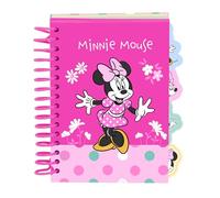 Safta MINNIE MOUSE MINTY - Bloc de Notas A6, Libreta, Cuadernos, Ideal para Niños en Edad Escolar, Cómodo y Versátil, Calidad y Resistencia, 10.5x14.8 cm