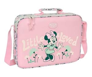 Safta MINNIE MOUSE MINTY - Cartera Extraescolares, Maletín Portatodo, Bandolera, Cómoda y Versátil, Calidad y Resistencia, 38x6x28 cm