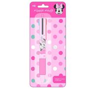 Safta MINNIE MOUSE MINTY - Display de Bolígrafo Retráctil 4 Colores, Regalo, Metálico, Plumier, Niño, 8x19 cm