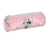 Minnie Mouse Minty - Estuche Redondo Escolar, Estuche Infantil, Niño, Ideal para Niños de 5 a 14 Años, Cómodo y Versátil, Calidad y Resistencia, 20x7 cm