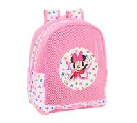Safta MINNIE MOUSE - Mochila Infantil de Playa, Anti Arena, con Asas, Fácil Limpieza, Ideal para Niños de Diferentes Edades, Cómoda y Versátil, 32x12x38 cm