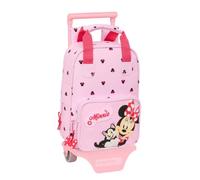 Mochila Escolar MINNIE MOUSE Naive, Guardería 28 cm. Con Carro