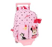 Safta MINNIE MOUSE NAIVE - Mochila Infantil con Carro 705, Ideal para Niños de Diferentes Edades, Cómoda y Versátil, Calidad y Resistencia, 28x10x34 cm