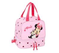 Safta MINNIE MOUSE NAIVE - Portameriendas, Portatodo, Calidad y Máxima Resistencia, Porta Comida, Recreo, Merienda y Desayuno, 20x15x20 cm