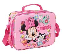 MINNIE MOUSE - Porta Merienda Térmico 3D, Nevera para Frío y Calor, Nevera Impermeable, Nevera para Excursión, 25x9x19.5 cm