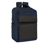 Safta Mochila Business 2 bolsillos para portátil 15,6'' USB Azul oscuro 31x44x13 cm Unisex niños