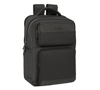 Safta, Mochila 2 Bolsillos Portatil 15,6''+Usb Business Grey 31X44X13Cm Unisex niños, Multicolor, Estándar