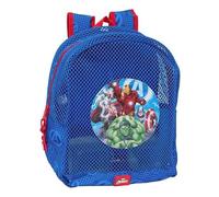 Safta | Mochila Antiarena Infantil Avengers para Playa y Piscina, Mochila de Playa con Rejilla Anti-Arena, 32x12x38 cm 13,15 L, Gran Capacidad, Hombreras Acolchadas y Doble Cremallera
