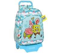 Safta Mochila con carro Bob Esponja Stay Positive 33x42x14 cm Multicolor