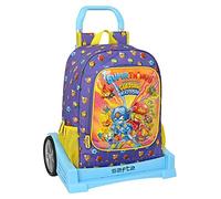 Safta, Mochila con Carro Evolution Superthings Guardians Of Kazoom 32X42X14Cm Unisex niños, Multicolor, Estándar