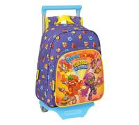 Safta, Mochila con Carro Superthings Guardians Of Kazoom 27X33X10Cm Unisex niños, Multicolor, Estándar