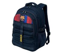 Safta - Mochila Cross Doble F.C. Barcelona 1ª Equipación 26/27, 34x15x46 cm | Mochila escolar, capacidad 23,5 litros, bolsillo acolchado para portátil, bolsillo portabotellas, instituto y colegio