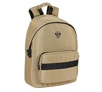 SAFTA - Mochila Disney 612268819, Mochila Minnie Mouse Premium, Mochila para Portátil 14.1 pulgadas, Espalda Ergonómica, Ideal para Jóvenes, 31x16x41 cm 20L, Color Beige