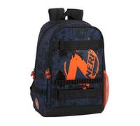 Safta Mochila Escolar Adaptable a Carro M740 de Nerf, azul marino, 310x170x440mm