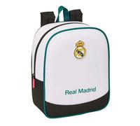 SAFTA | Mochila Escolar Adaptable a Carro Real Madrid Equipación 26/27 Unisex, Compartimento Principal con Cremallera y Tarjeta Identificación, Talla Única, Para Escuela, Vuelta al Cole, Uso Diario Mi