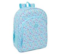 Safta | Mochila Escolar Blackfit8 Pétalos Adaptable a Carro (Sin Carro), Ergonómica y Acolchada, Doble Tirador en Cremallera, Bolsillo Frontal y Laterales Portabotellas, Medidas 33x14x42 cm