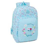 Safta | Mochila Escolar Blackfit8 Pétalos Adaptable a Carro (Sin Carro), Espalda y Hombreras Ergonómicas Acolchadas, Bolsillo Frontal Grande, Cremalleras con Doble Tirador, Medidas 30x14x46 cm