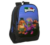 Safta | Mochila Escolar Brainrot Adaptable a Carro (Sin Carro), 2 Compartimentos Grandes, Espalda y Hombreras Ergonómicas Acolchadas, Bolsillos Portabotellas, Medidas 32x16x44 cm