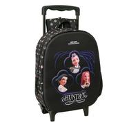 Safta | Mochila Escolar con Ruedas K-Pop Demon Hunters Sound, Frontal 3D Termoconformado, 60 cm con Asa Extendida, Hombreras Acolchadas, Portabotellas Lateral, Asa Superior, Medidas 27x10x33 cm