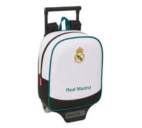 Safta | Mochila Escolar con Ruedas Real Madrid Equipación 26/27, Mochila Extraíble con Carro Incluido, 54 cm Alto, Sujeción, Tarjeta Identificación, Asa Superior, Resistente, Medidas 22x10x27 cm