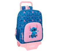 Safta | Mochila Escolar con Ruedas Stitch Lilo, Carro 905 Extraíble 85 cm, Sistema de Sujeción, Espalda y Hombreras Ergonómicas Acolchadas, Portabotellas y Bolsillo Frontal, Medidas 33x14x42 cm