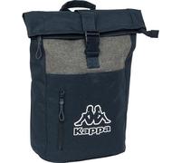 SAFTA | Mochila Escolar con Solapa Kappa Dark Navy para Portátil 15,6″, Compartimento Principal con Cremallera y Hebilla, Interior Forrado y Acolchado, Bolsillo Frontal e Interior, Medidas 28x13x42 cm