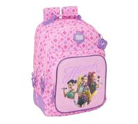 Safta | Mochila Escolar Doble K-Pop Demon Hunters 32x15x42 cm Niño Niña | Tejido poliéster con costuras rematadas, ideal como regalo para niño y niña, licencia oficial K-Pop Demon Hunters Stage