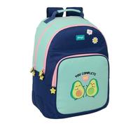Safta | Mochila Escolar Doble Mr. Wonderful Estrella Adaptable a Carro, 2 Compartimentos Grandes con Cremallera, Organizador Interior, Portabotellas, Ergonómica y Acolchada, Medidas 32x15x42 cm