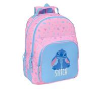 Safta | Mochila Escolar Doble Stitch Bright Adaptable a Carro, 2 Compartimentos con Cremallera, Bolsillo Portabotellas y Organizador, Ergonómica y Acolchada, Mochila Niña, Medidas 32x15x42 cm