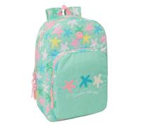 Safta | Mochila Escolar Estrellas Adaptable a Carro (Sin Carro), Ergonómica y Acolchada, Doble Tirador en Cremalleras, Bolsillo Frontal Grande y Portabotellas, Asa Superior, Medidas 30x14x46 cm
