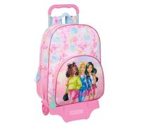 Safta | Mochila Escolar Grande con Ruedas Barbie Painterly Compact Evolution Extraíble con Carro 905, Asa Telescópica 85 cm, Ergonómica y Acolchada, Mochila Niña, Medidas 33x14x42 cm
