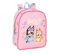 Safta | Mochila Escolar Guardería Bluey Dance Adaptable a Carro (Sin Carro), Compartimento Principal con Cremallera, Tarjeta Identificación, Asa Superior, Infantil Vuelta al Cole, Medidas 22x10x27 cm