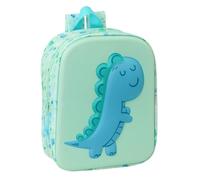 Safta | Mochila Escolar Guardería Dino 3D, Relieve Frontal Dinosaurio, Compartimento Principal con Cremallera, Asa Superior y Tirantes Ajustables, Infantil Vuelta al Cole, Medidas 22x10x27 cm