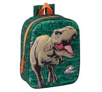 Safta | Mochila Escolar Guardería Jurassic World 3D, Diseño Relieve T-Rex, Compartimento Principal con Cremallera, Asa Superior, Tirantes Ajustables Acolchados, Mochila Niño, Medidas 22x10x27 cm