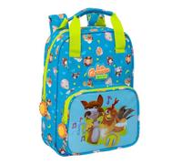 Safta | Mochila Escolar Infantil La Granja de Zenón con Asas, Hombreras Acolchadas y Ergonómicas, Bolsillo Frontal con Cremallera, Tarjeta de Identificación, Asa Superior Forrada, Medidas 20x8x28 cm