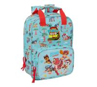 SAFTA | Mochila Escolar Infantil Paw Patrol Dino Rescue Adaptable a Carro (Sin Carro), Hombreras Acolchadas y Asas Forradas, Bolsillo Frontal con Cremallera, Tarjeta Identificación, Medidas 20x8x28 cm