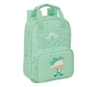 Safta | Mochila Escolar Infantil Real Betis Balompié Preescolar con Asas, Hombreras Acolchadas y Ergonómicas, Bolsillo Frontal con Cremallera, Tarjeta Identificación, Mochila Niño, Medidas 20x8x28 cm