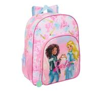 Safta | Mochila Escolar Junior Barbie Painterly Adaptable a Carro (Sin Carro), Ergonómica y Acolchada, Doble Tirador en Cremallera, Bolsillo Frontal Grande, Mochila Niña, Medidas 32x12x38 cm