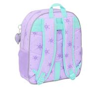 Safta - Mochila Escolar Junior Disney Frozen Spirit Adaptable a Carro (Sin Carro), Ergonómica y Acolchada, Bolsillo Frontal Grande, Portabotellas, Cremallera Doble Tirador, Medidas 32x12x38 cm