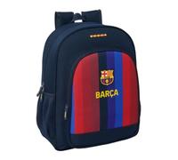 Safta | Mochila Escolar Junior FC Barcelona 1ª Equipación 26/27 Adaptable a Carro, Ergonómica y Acolchada, Bolsillo Frontal Gran Formato, Portabotellas, Niño y Niña, Medidas 32x12x38 cm
