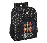 Safta | Mochila Escolar Junior K-Pop Demon Hunters Sound Adaptable a Carro, Ergonómica y Acolchada, Bolsillos Portabotellas, Bolsillo Frontal, Mochila Niña, Medidas 32x12x38 cm