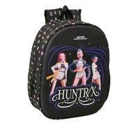 Safta | Mochila Escolar K-Pop Demon Hunters Sound con Frontal 3D Termoconformado y Leds, Hombreras Acolchadas Ergonómicas, Bolsillo Portabotellas, Asa Superior, Vuelta al Cole, Medidas 27x10x33 cm