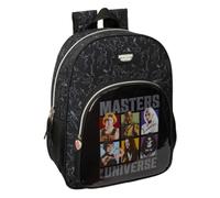 Safta | Mochila Escolar Masters of the Universe Adaptable a Carro, Espalda y Hombreras Ergonómicas Acolchadas, Bolsillo Frontal Gran Formato, Laterales Portabotellas, Medidas 33x14x42 cm