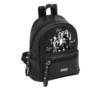 Safta | Mochila Escolar Mini Teen K-Pop Demon Hunters Spirit, Negra, Compartimento Principal con Cremallera y Doble Tirador, Bolsillo Frontal Grande, Mochila Niña, Medidas 24x12x28 cm