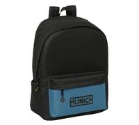 Safta | Mochila Escolar Munich Doble para Portátil 15,6″ con USB, Compartimento Antirrobo Trasero Acolchado para Tablet 11″, Gran Capacidad, Base Acolchada, Hombreras Ergonómicas, Medidas 31x18x44 cm