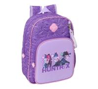 Safta | Mochila Escolar Niño Niña K-Pop Demon Hunters 26x11x34 cm Poliéster | Tejido poliéster con costuras rematadas, vuelta al cole, regalo para niño y niña, licencia oficial K-Pop Demon Hunters Battle