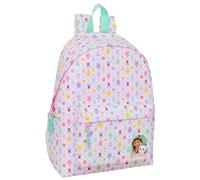 Safta | Mochila Escolar para Portátil 14,1″ Gabby’s Dollhouse, Compartimento Acolchado, Espalda y Hombreras Ergonómicas, Bolsillo Portabotellas y Frontal con Cremallera, Infantil, Medidas 31x13x43 cm